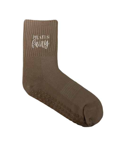 The "Pilates Fairy" Crew Grip Sock